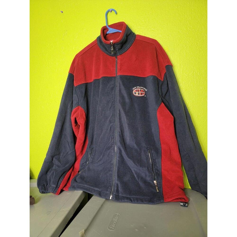 Vintage Fleece Jacket San Francisco Emerson Original Blue 2x